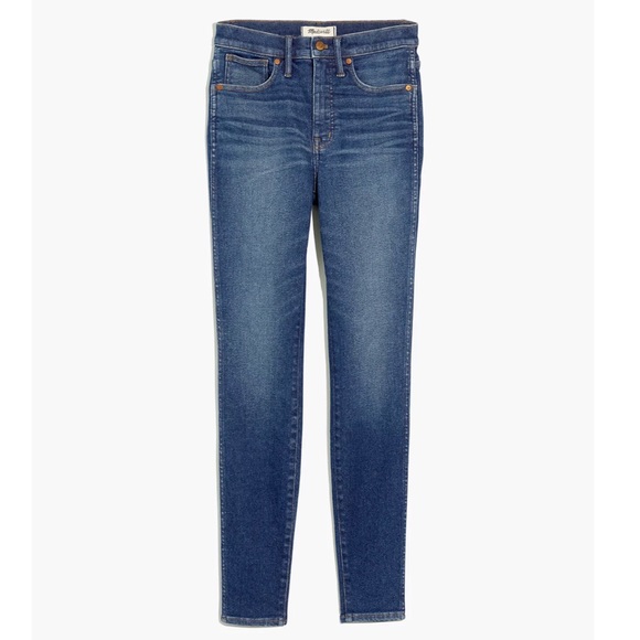 NWT Madewell 10” High-Rise Skinny Jeans in Winston Wash with Magic Pockets - Picture 4 of 10